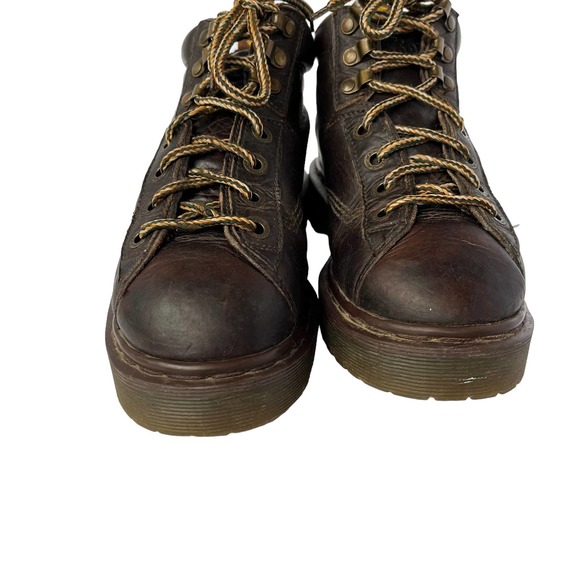 DR.MARTENS 8287 BROWN GRIZZLY CHUNKY LUG SOLE WORK BOOTS MEN SIZE7